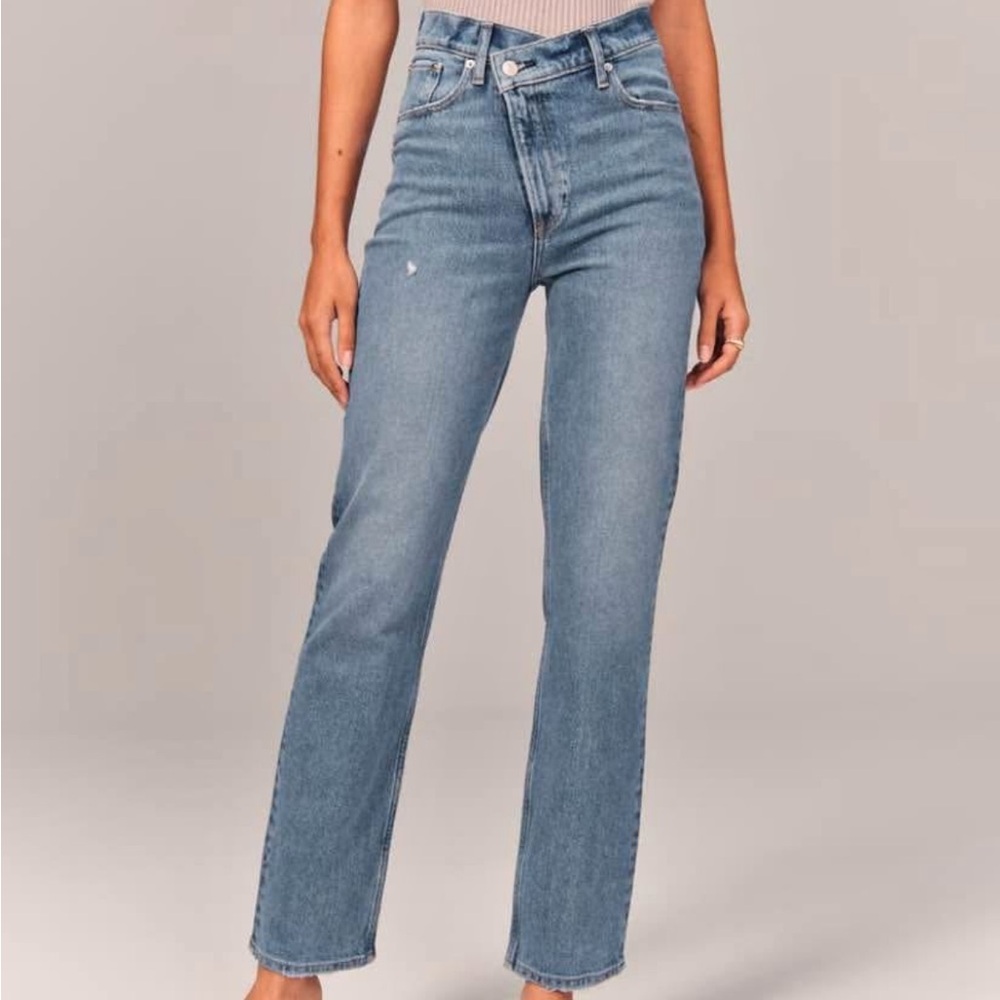 Ultra high rise 90s slim straight Jean